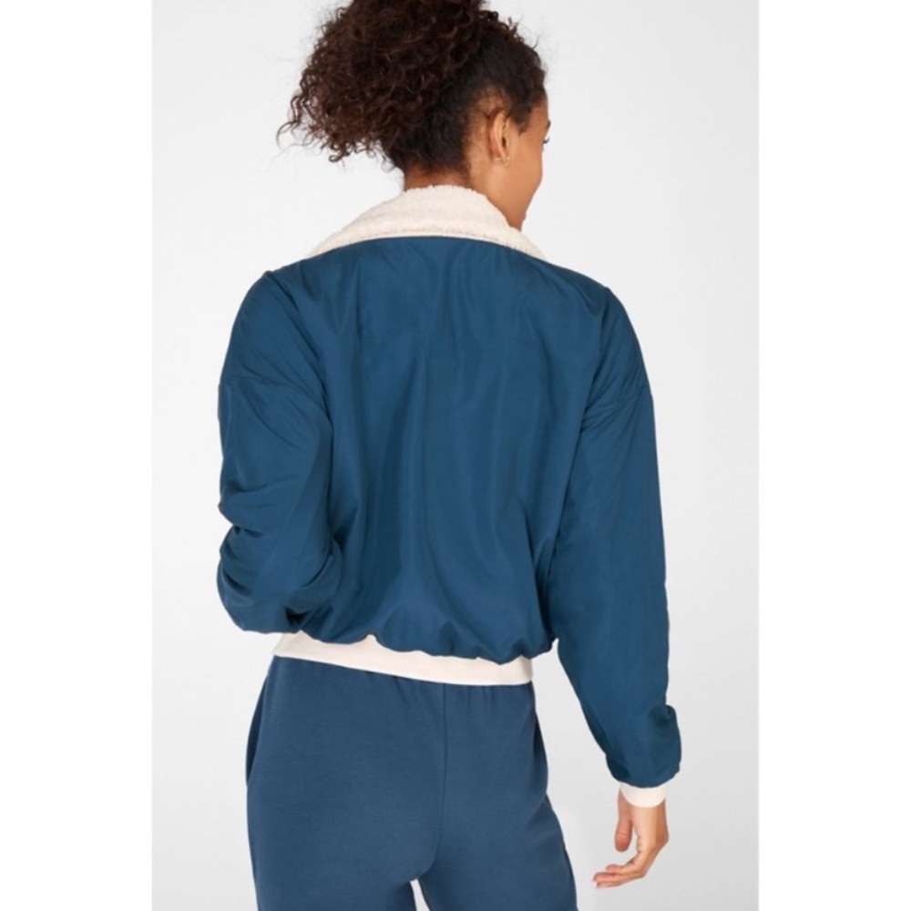 Fabletics Reversible Teddy Fleece Zip Jacket | Cr… - image 3